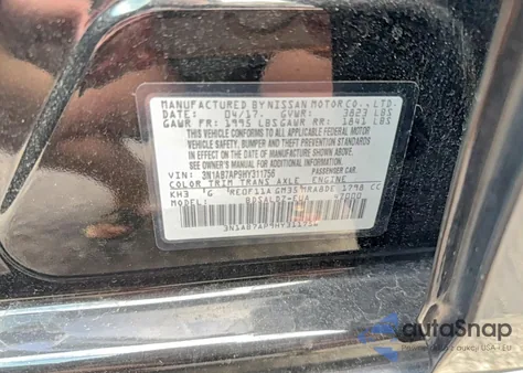 2017 Nissan Sentra S from USA, damaged, VIN 3N1AB7AP9HY311756